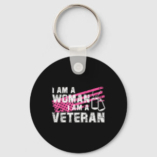 Chaveiro Veterana Female Rosa, Rosa, Bandeira dos Estados U