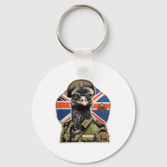 Chaveiro Veterano Da Guerra Da Uem Excelente - Austrália Fo (Frente)