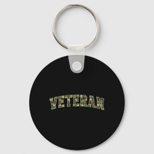 Chaveiro Veterano de Camuflagem Dia dos Pais Texto Universi