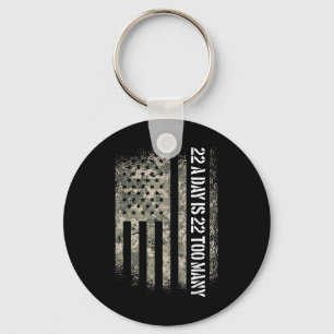 Chaveiro Veterano Suicídio Sensibilização Usa Bandeira 22 A