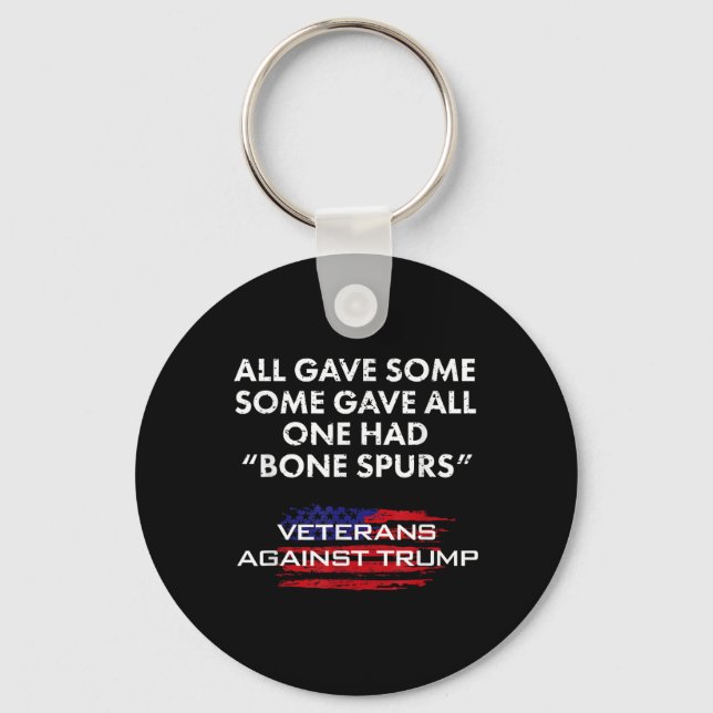 Chaveiro Veteranos Antirtrump Draft Dodger Bone Spurs Para  (Frente)