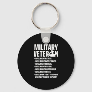 Chaveiro Veteranos Militares Contra Trump Lutam Eleição EUA