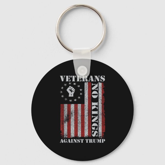 Chaveiro Veteranos Militares Protestam Bandeira Patriótica  (Frente)