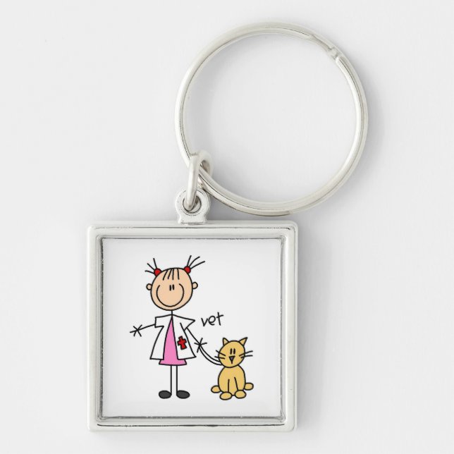 Chaveiro Veterinário Boneco de Palito (Frente)