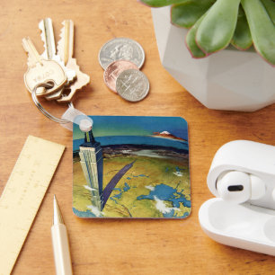 Chaveiro Viagem Antiga Nova York Edifício Empire State