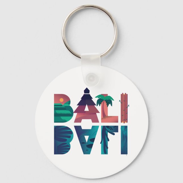 Chaveiro Viagem Bali Indonésia (Frente)