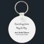 Chaveiro Viagem chá de lingerie adicionar nome data senhori<br><div class="desc">Design</div>