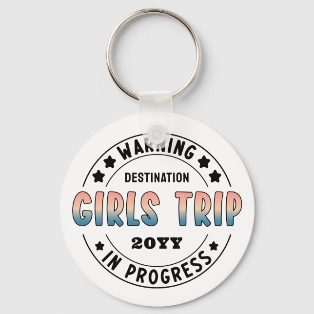 Chaveiro Viagem das Meninas Personalizada em Andamento Grad (Frente)