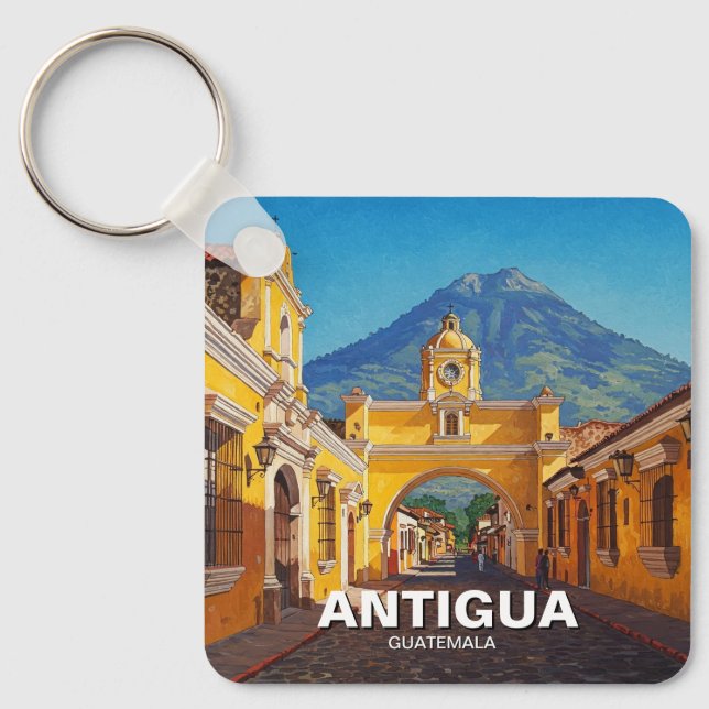 Chaveiro Viagem de Antígua Guatemala (Frente)