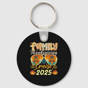Chaveiro Viagem de Cruzeiro da Família Turquia 2025 Thanksg