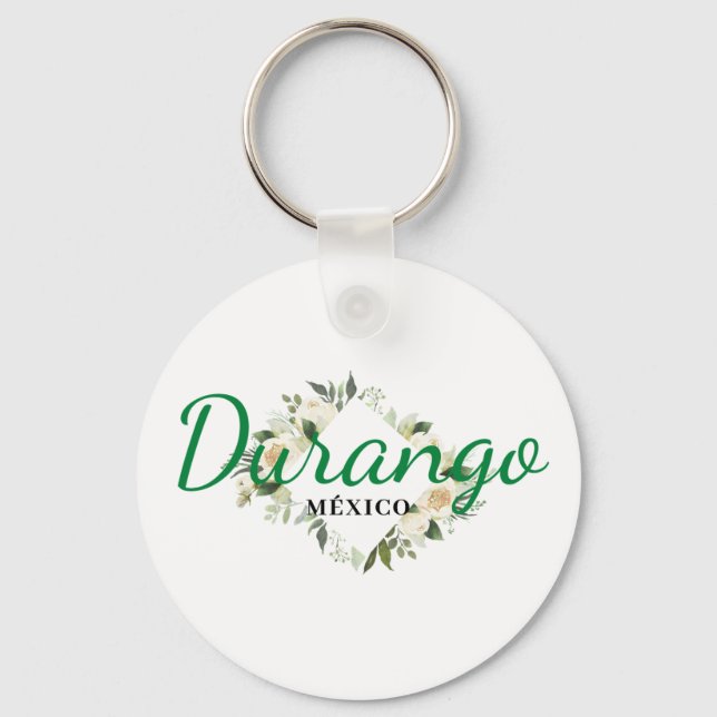 Chaveiro Viagem de Destino de Durango México Bridesmaid (Frente)