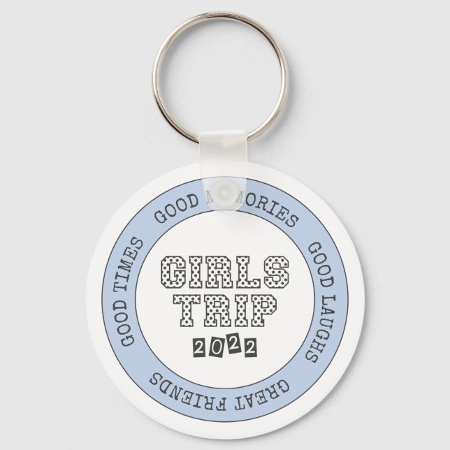 Chaveiro Viagem de Meninas 2022 Férias no Fim de Semana de  (Frente)