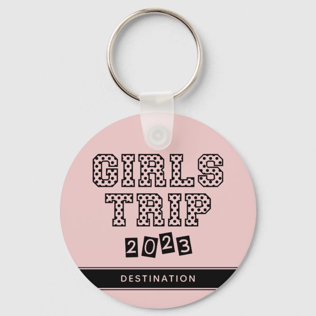 Chaveiro Viagem de Meninas 2023 Fim de Semana Personalizado (Frente)