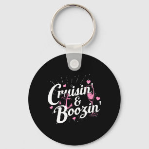 Chaveiro Viagem de Meninas Cruisin Boozin Divertido Cruzeir