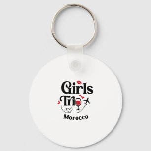 Chaveiro Viagem de meninas de vinho fofo Marrocos Férias de