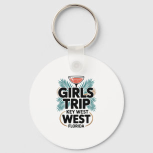 Chaveiro Viagem de Meninas Key West Mulheres Amigas Flórida