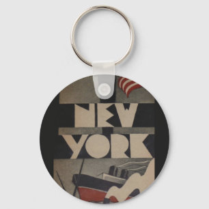 Chaveiro Viagem de New York do vintage