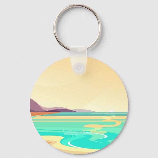 Chaveiro Viagem de praia (Frente)