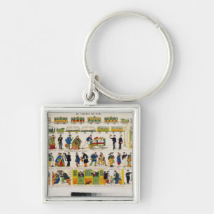 Chaveiro Viagem do trilho, c.1850