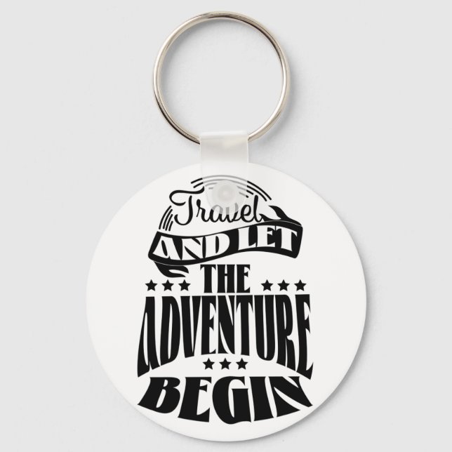 Chaveiro Viagem e deixe a aventura começar (Frente)
