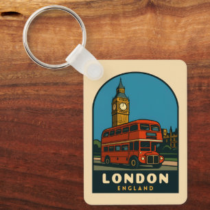 Chaveiro Viagem Retro Vintage Londres Big Ben Inglaterra 