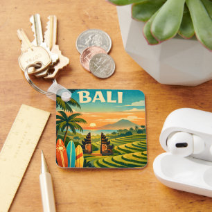 Chaveiro Viagem Tropical Retro Bali
