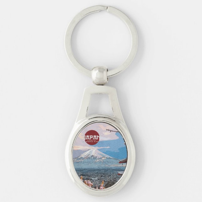 Chaveiro Viagem Vintage Japan Mt. Fuji     (Frente)