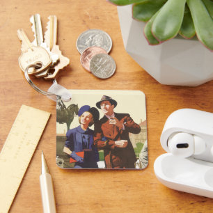 Chaveiro Viagens Antigas, Turistas em Férias em Passeio