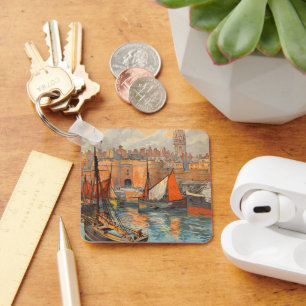 Chaveiro Viagens vintage Art, Santo Malo, França