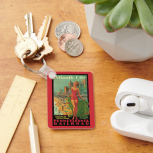 Chaveiro Viagens vintage, Atlantic City Resort Beach Blone