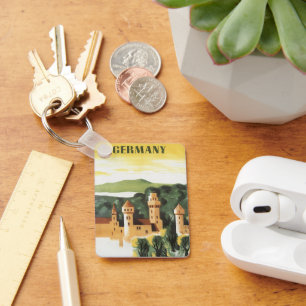 Chaveiro Viagens vintage, Castelo Alemão, Baviera Alemanha