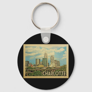Chaveiro Viagens vintage de Charlotte North Carolina