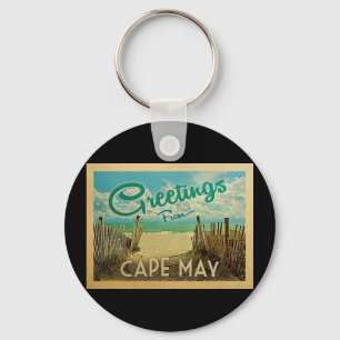Chaveiro Viagens vintage de praia de Cape May