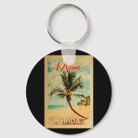 Viagens vintage de praia de Palm Flórida de Miami