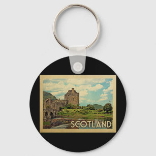Chaveiro Viagens vintage do Castelo da Escócia