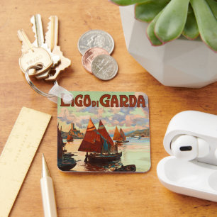 Chaveiro Viagens vintage, Lago di Garda, Lago Garda, Itáli