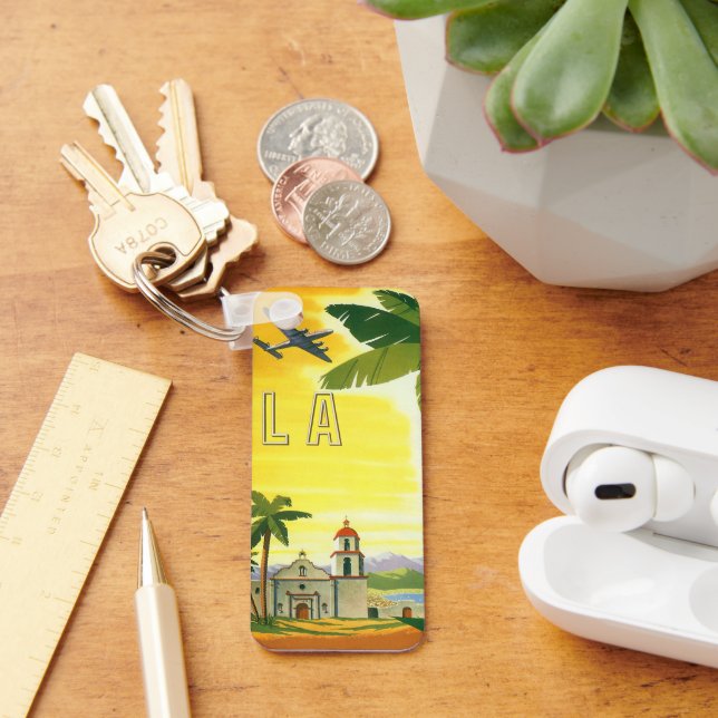 Chaveiro Viagens vintage, Los Angeles, Califórnia (Mesa)
