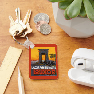 Chaveiro viagens vintage, Louxor Winter Palace, Egito Áfri
