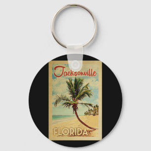 Chaveiro Viagens vintage Palm Tree Jacksonville