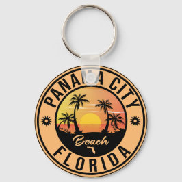 Chaveiro Viagens vintage Panamá City Beach Florida Souvenir