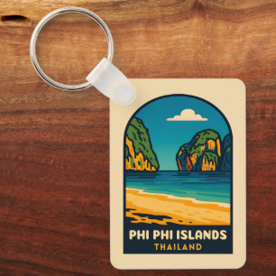 Chaveiro Viagens vintage Phi Islands Thailand Beach