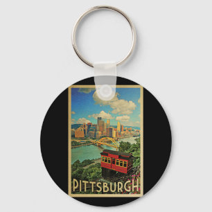 Chaveiro Viagens vintage Pittsburgh Pensilvânia