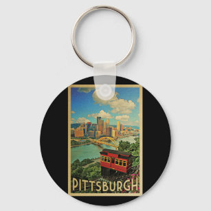 Chaveiro Viagens vintage Pittsburgh Pensilvânia