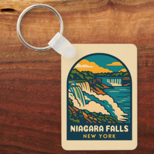 Chaveiro Viagens vintage Retroativa Niagara Cai Nova York