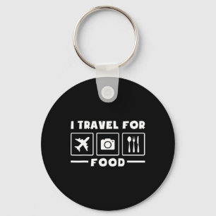 Chaveiro Viajante Voo Férias Viagem Eu Viajo Por Comida Agu
