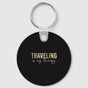 Chaveiro Viajar é minha terapia 