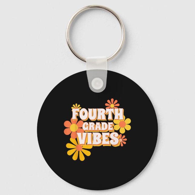 Chaveiro Víblias Do Quarto Grau Da Groovy Retro De Volta Ao (Frente)