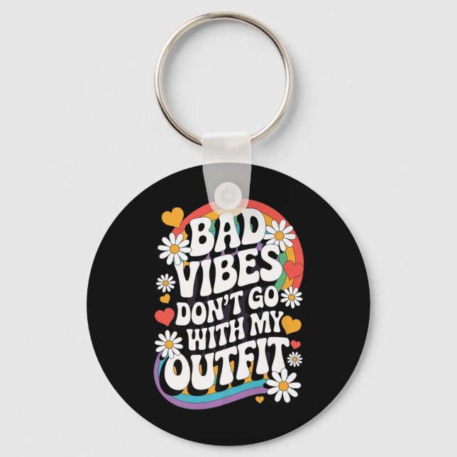 Chaveiro Víblias ruins não vão com meu Flo de Retrô de Roup (Frente)