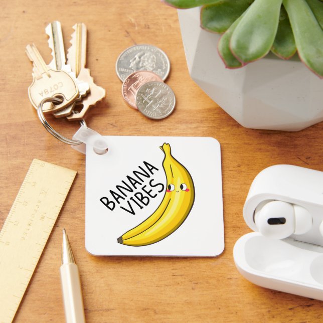 Chaveiro Vibrações de Banana (Mesa)