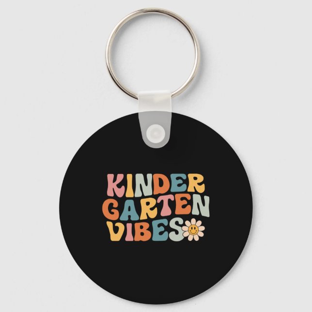 Chaveiro Vibrações de Jardim de Infância - Equipe Kinder Re (Frente)